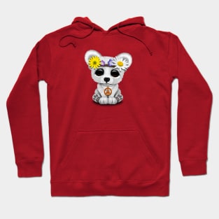 Cute Baby Polar Bear Cub Hippie Hoodie